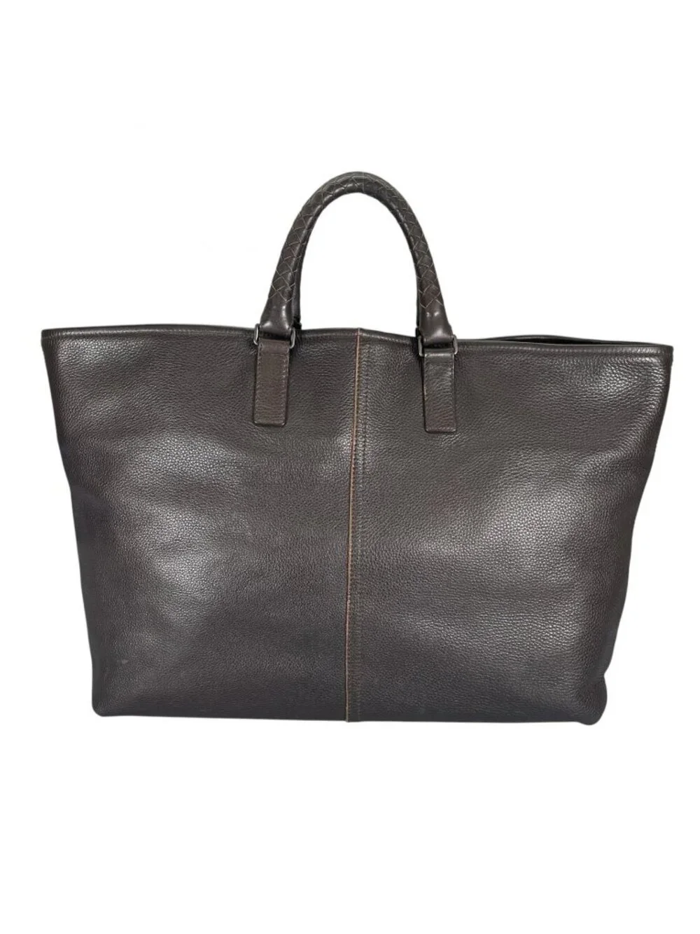 Bottega Veneta Intrecciato Tote Bag Leather Brown